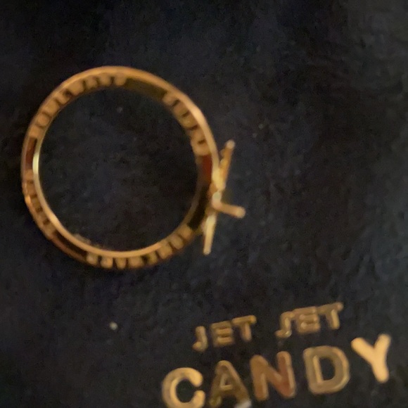 NEW JETSETCANDY AIRPLANE RING GOLD VERMEIL - Picture 5 of 10